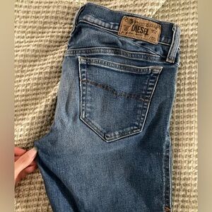 Diesel straight leg low rise jeans